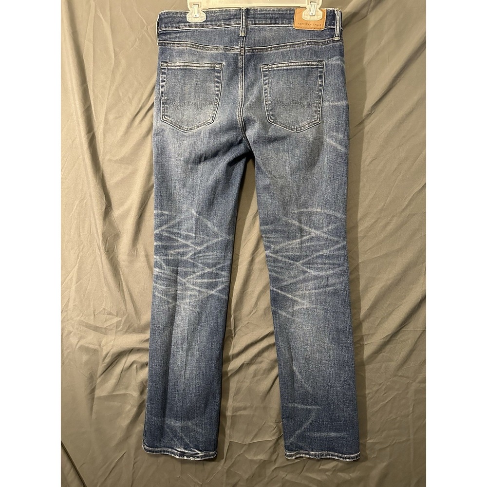 American Eagle Original Bootcut Jeans Mens 33x32 Blue Excellent Airflex+ - Picture 3 of 8